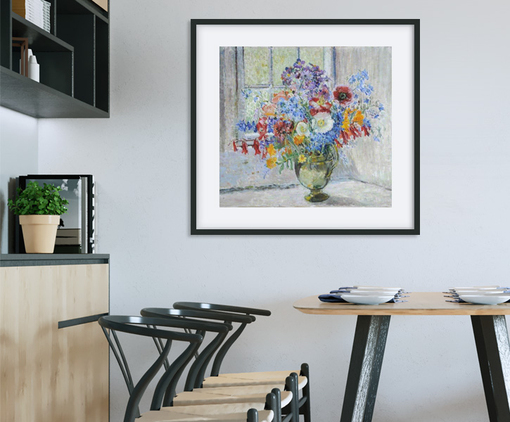 Framed print of 'Still Life, Flowers'