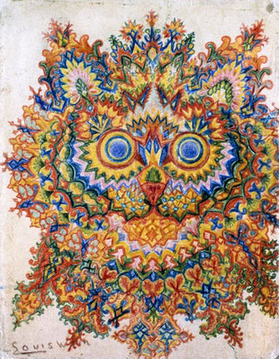 Kaleidoscope cat (1900s), Vintage cat prints