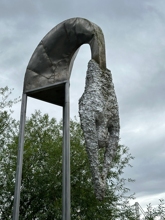 2012, aluminium, stainless steel and titanium sculpture by Luke Burton