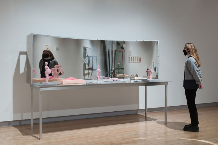 Installation view of 'Louise Bourgeois: The Woven Child' at The Hayward Gallery, 2022