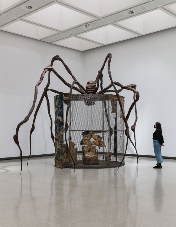 Installation view of 'Louise Bourgeois: The Woven Child' at The Hayward Gallery, 2022