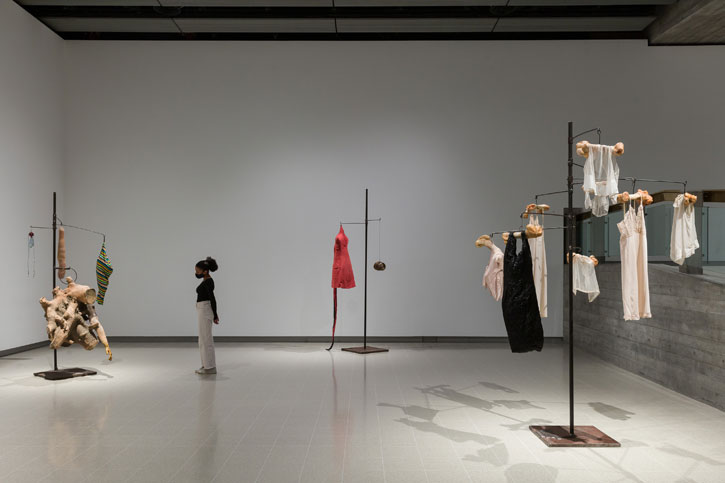 Installation view of 'Louise Bourgeois: The Woven Child' at The Hayward Gallery, 2022
