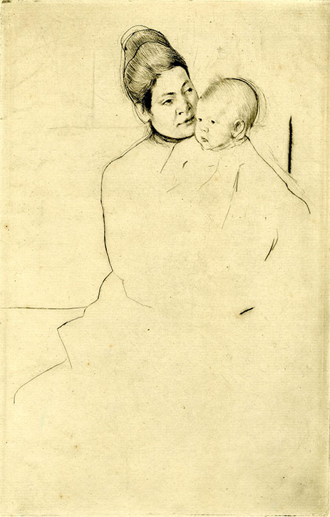 Gardner held by his mother