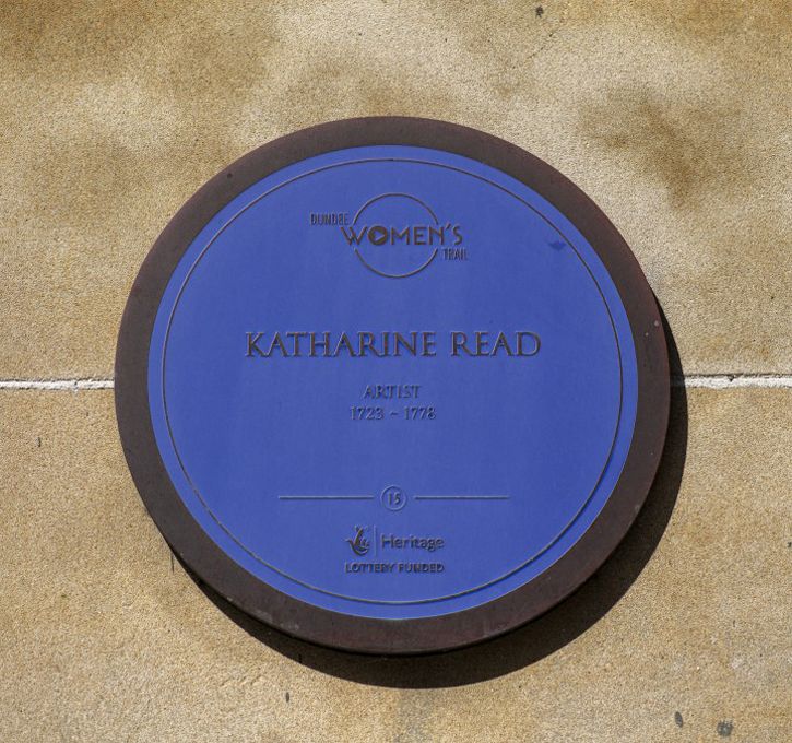 Katharine Read plaque outside the McManus, Dundee