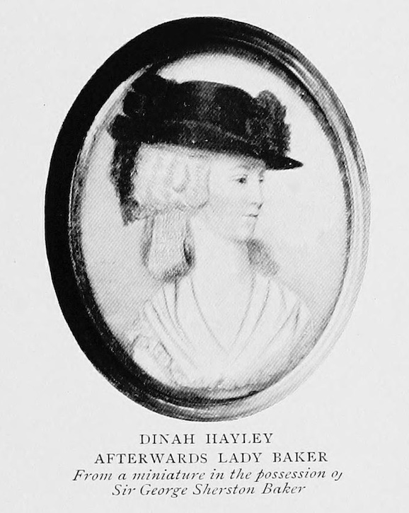 Dinah Hayley, later Lady Baker