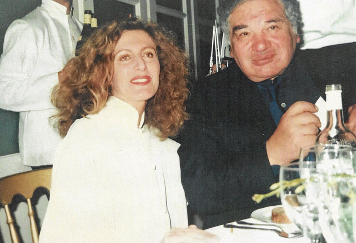 Nicole Farhi and Eduardo Paolozzi