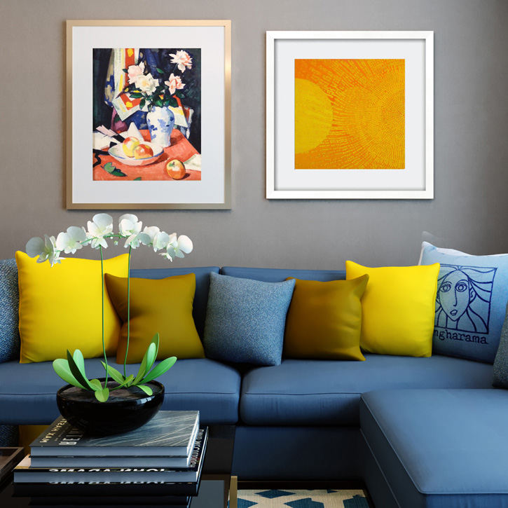 Bright ochre prints to refresh your home