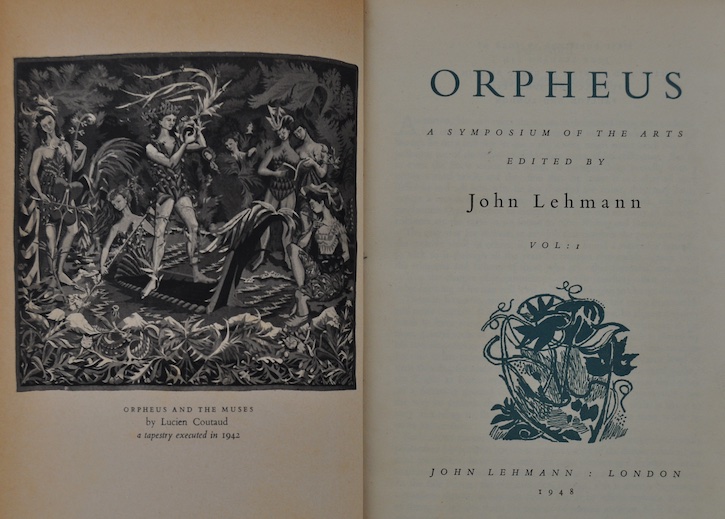 Title page and frontispiece of 'Orpheus: A Symposium of the Arts', Volume One