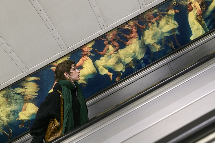 Installation view, 'Phoebe Boswell: we move through scales of blue', London, 2026