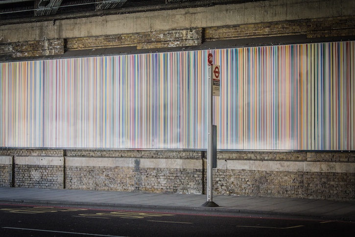 2006 by Ian Davenport (b.1966), installation view, Southwark Street, London (2014)