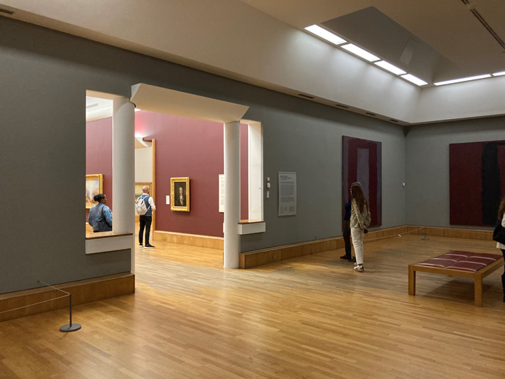 Rothko Room, looking through to the Turner gallery, Tate Britain