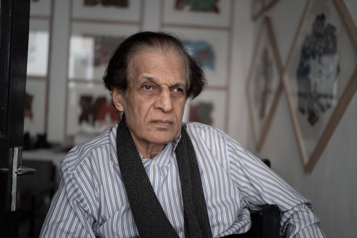 Saleem Arif Quadri in his London studio, February 2025