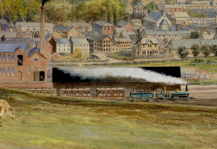 View of Newtown from the South (detail)