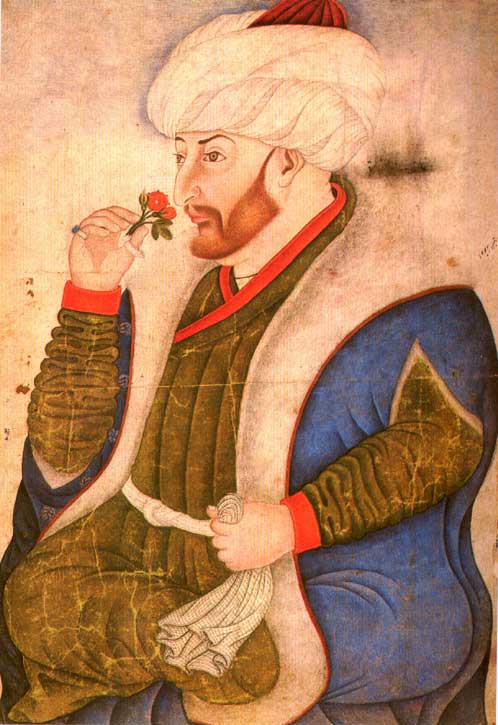Sultan Mehmed II Smelling a Rose