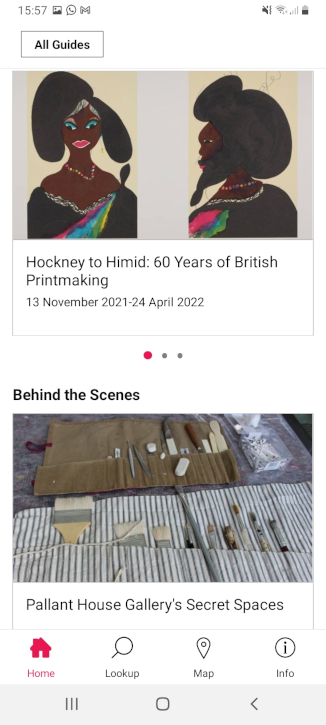 The Pallant House Gallery guide on the Bloomberg Connects app