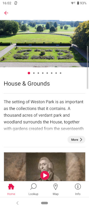 The Weston Park guide on the Bloomberg Connects app