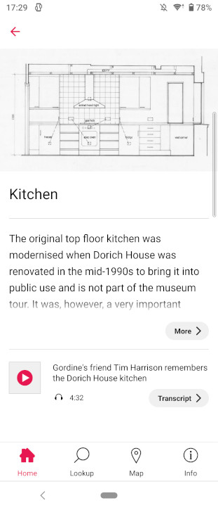 The Dorich House Museum guide on the Bloomberg Connects app