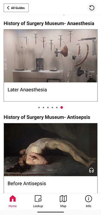 Surgeons' Hall Museums' guide on the Bloomberg Connects app