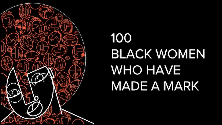 Project illustration for '100 Black Women Who Have Made A Mark' by Patricia Vester