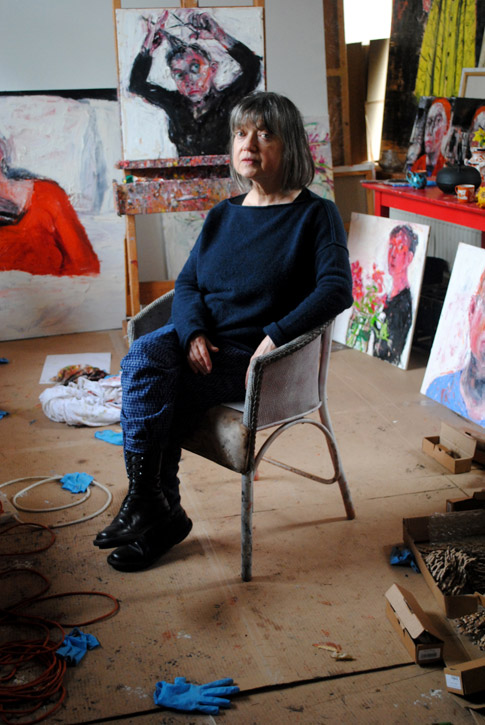 Shani Rhys James in her studio 