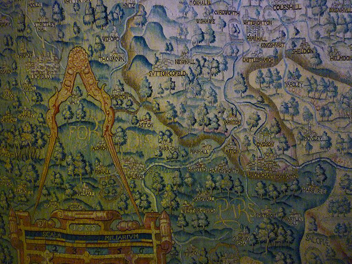 Detail of the Sheldon Tapestry in Warwick