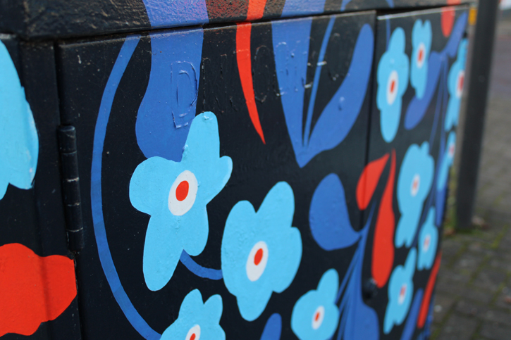2022, painted mural by Pickle Illustration