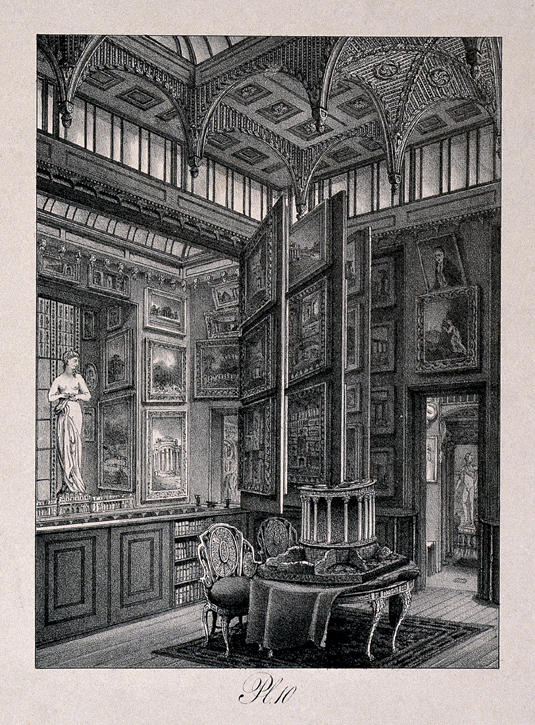 Sir John Soane's House and Museum: the picture gallery at ground floor level