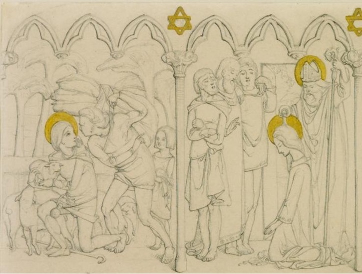 Detail of 'Eight Scenes from the Story of David and Jonathon'