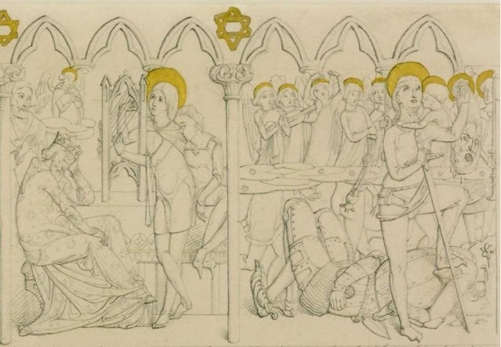 Detail of 'Eight Scenes from the Story of David and Jonathon'