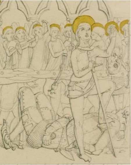 Detail of 'Eight Scenes from the Story of David and Jonathon'