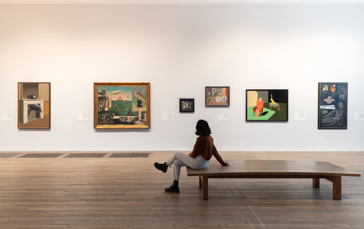 Installation view of 'Surrealism Beyond Borders' at Tate Modern, London