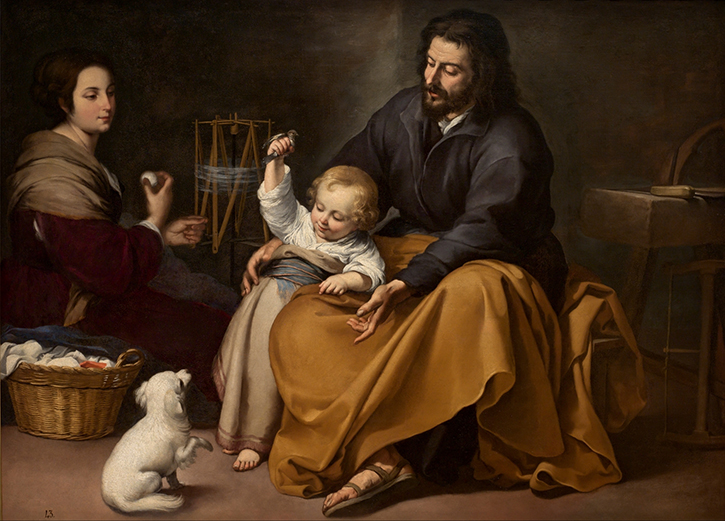 The Holy Family with a Little Bird