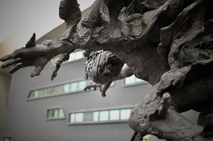 'Man on Fire' outside Imperial War Museum North