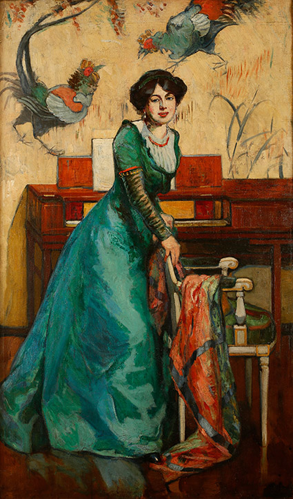 The Music Room, Portrait of Una Dugdale Duval