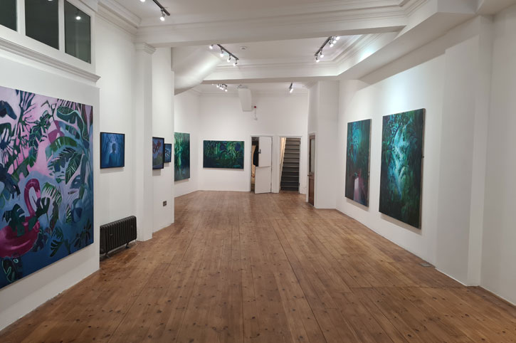 Installation view of 'I Dreamed I Touched the Land You See' at Neon Rooms, Margate