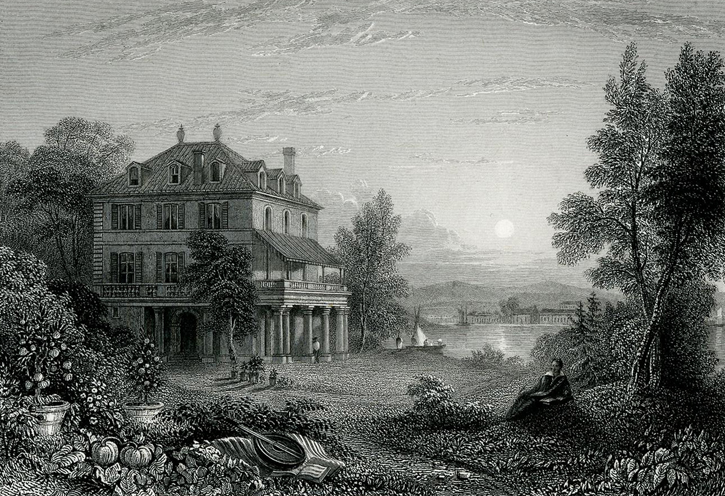 Byron's Residence Villa Diodati on the Bank of Lake Geneva