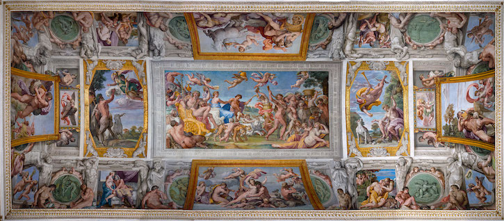 'The Loves of the Gods' on the vault of the Farnese Gallery
