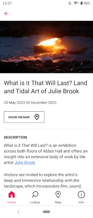 The Lakeland Arts: Abbot Hall guide on the Bloomberg Connects app