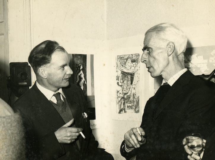 William Wilson with John Piper at an exhibition event