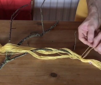 Make a wool sculpture