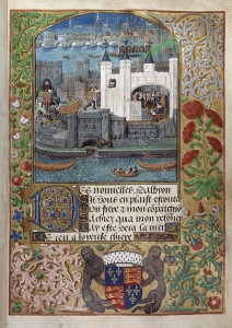 The Tower of London and the Thames from 'Poems of Charles, Duke of Orleans'