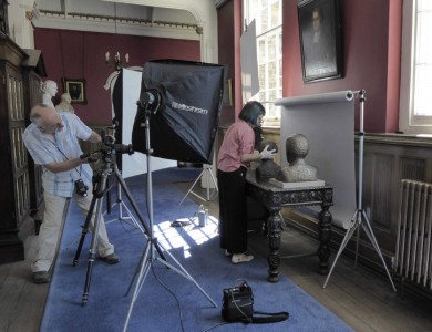 Photographer Ian Skelton at Lambeth Palace