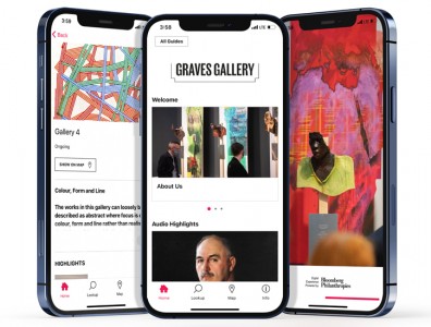 The Graves Gallery guide on the Bloomberg Connects app