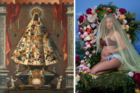 The Virgin of Guadalupe by unknown artist / I Have Three Hearts (Beyonce)