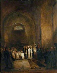 Turner's Burial in the Crypt of St Paul's