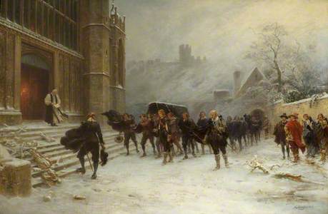 Funeral of King Charles I, St George's Chapel, Windsor, 1649