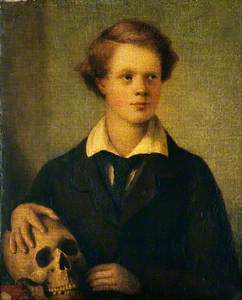 A Young Man with a Skull