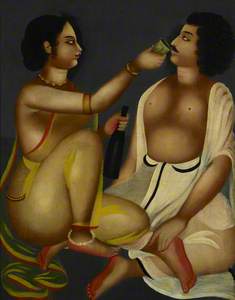 A Woman Offering a Cup of Wine to Her Lover
