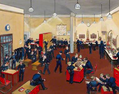 A London Telegraph Messenger's Dispatch Room