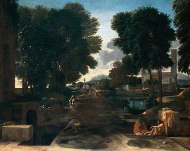 Landscape with Travellers Resting (known as a roman road)